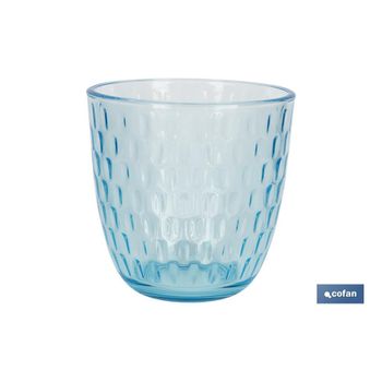 Pack De 6 Vasos De Agua Modelo Ópalo | Capacidad: 29 Cl | Azul