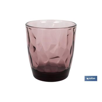 Pack De 6 Vasos De Agua Modelo Jade | Capacidad: 30,5 Cl | Púrpura