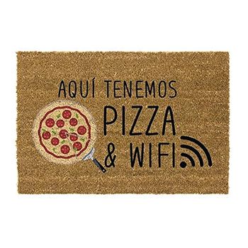 Felpudo, Fibra Coco Con Base Antideslizante, 40x70cm, Pizza