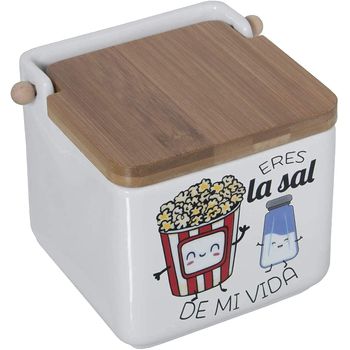 Salero De Cocina De Cerámica Con Tapa Original 12,2x12,2x11,5 Cm con  Ofertas en Carrefour