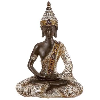 Figura Decorativa De Buda En Resina 33 Cm