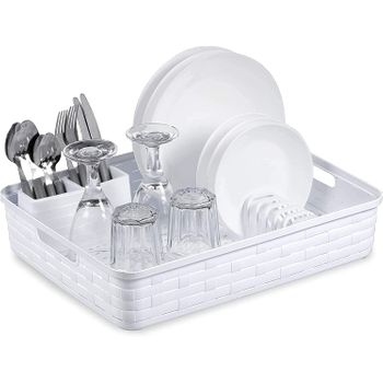 Escurreplatos Plegable Bandeja Sobre Fregadero De Plastico 37x33x21 Cm con  Ofertas en Carrefour