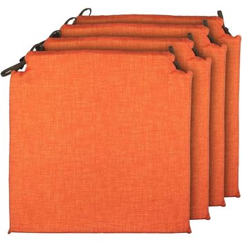 Pack 6 Cojines Para Sillas De Exterior Olefin Color Rojo, Tamaño 114x48x5  Cm, Tela Antimanchas, Desenfundable con Ofertas en Carrefour