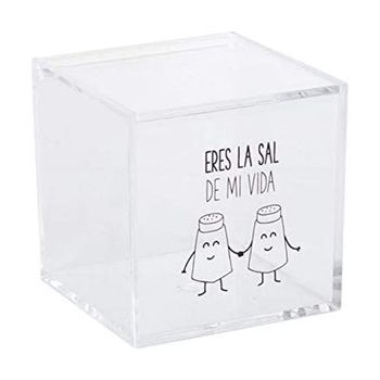 Pack Salero Y Azucarero Con Tapa Y Cuchara Acrílico 10x10x10cm/8x8x8cm con  Ofertas en Carrefour