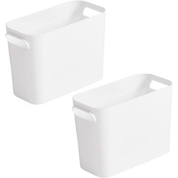 Cajas Multiusos Con Asas De Plástico 2 Cajas 12,5x26x18cm 4,4l