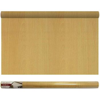 Pack 2 Rollos Adhesivos Para Muebles Estampado Madera 45x200 Cm 1,8 M²