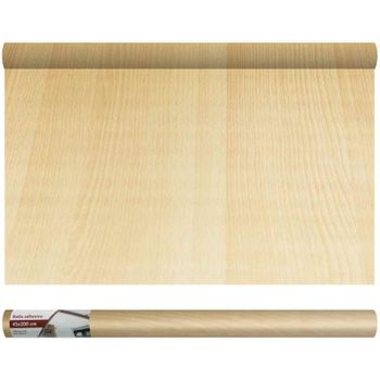 ROLLO VINILO ADHESIVO PARED EFECTO MADERA 45CM X 2MT MUEBLES CAJONES 71240