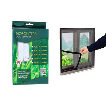 Pack 2 Mosquitera Recortable Con Velcro Autoadhesivo 2 X(150x180) Cm