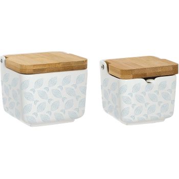 Salero De Cocina Con Tapa Original Y Moderno De Porcelana 12x12x11 Cm con  Ofertas en Carrefour