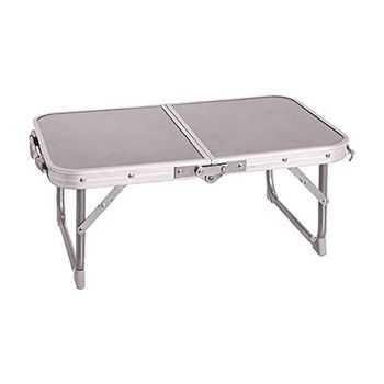 Mesa Plegable De Camping Con Asa Estructura De Aluminio 56x34x24 Cm