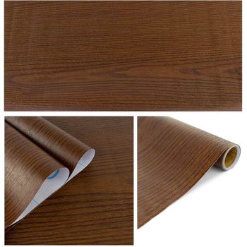 Pack 2 Rollos Adhesivos Para Muebles Estampado Madera 45x200 Cm 1,8 M²