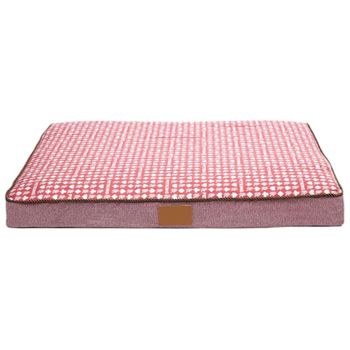 Cama Para Perro Acolchada Funda Lavable Y Relleno De Espuma 80x60x8 Cm