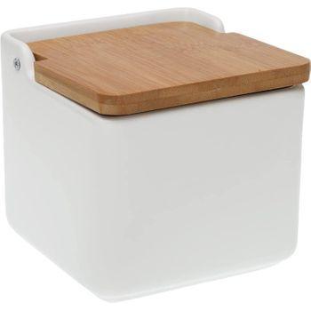 Salero De Cocina Con Tapa Original Y Moderno De Porcelana 12x12x11 Cm con  Ofertas en Carrefour