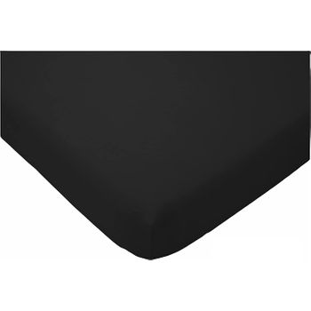 Sabanas Bajeras Ajustables 50% Algodon 50% Poliester 90x200+30cm Negro