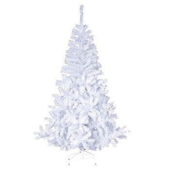 Arbol Navidad De Plastico, Frondoso, Decoracion Navidad, 150 Cm, Blanco