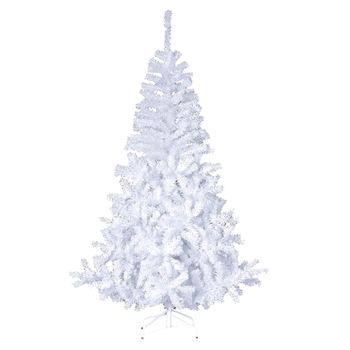 Arbol Navidad De Plastico, Frondoso, Decoracion Navidad, 180 Cm, Blanco