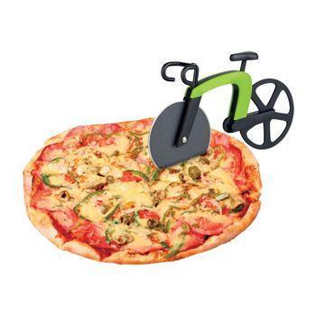 Corta Pizza Diseño Original De Bicicleta Con Soporte 19 X 12 X 3,5 Cm
