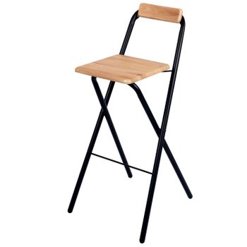 Taburete plegable portátil para el hogar, ahorro de espacio, taburete alto,  silla alta plegable, silla de bar de madera maciza, taburete para lavar  platos de cocina