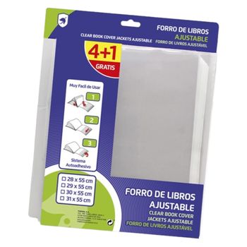 Forro Adhesivo Fixo Transparente Pvc 5 Unidades con Ofertas en Carrefour