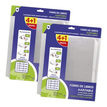 Forro Adhesivo Fixo Transparente Pvc 5 Unidades con Ofertas en Carrefour