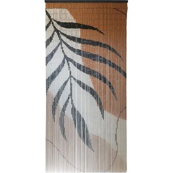 Cortina Para Puerta De Exterior De Tiras De Bambú 90x200 Cm
