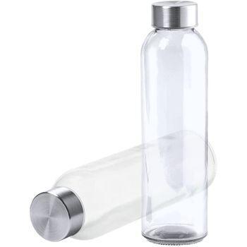 Pack De 2 Botellas Transparentes Y Tapon A Rosca Cristal 500 Ml