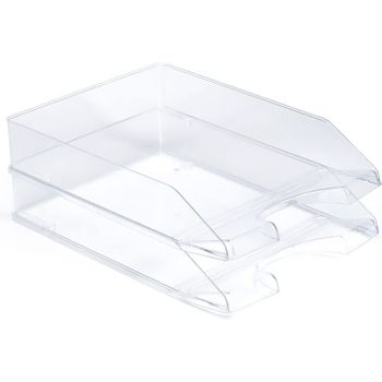 Pack De 2 Bandejas Portafolios Apilable Para Escritorio De 35x25x6,5cm