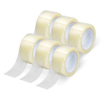 Pack 6 Rollos De Cinta De Embalar Resistente Transparente 40m