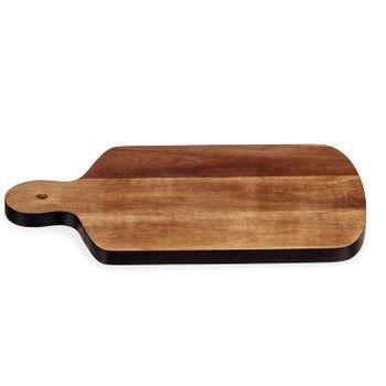 Tabla Cortar Cocina Con Borde Decorado Madera Acacia 33,5x21,5x1,5 Cm