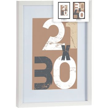 Pack 2 Cuadros Decorativos Con Marco De Madera Y Cristal 43x3x53cm Rostros  con Ofertas en Carrefour