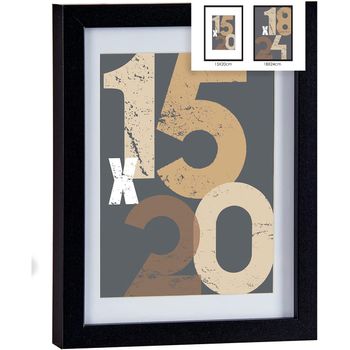 Pack 2 Cuadros Decorativos Con Marco De Madera Y Cristal 43x3x53cm Rostros  con Ofertas en Carrefour