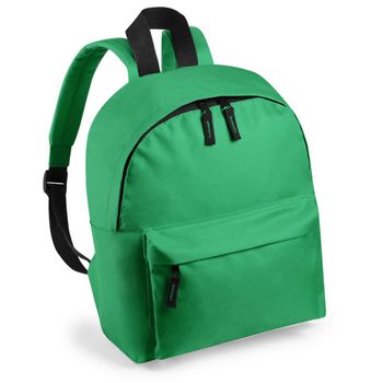 Mochila Escolar Con Cierre De Cremallera De Doble Tirador 25x30x12 Cm Verde