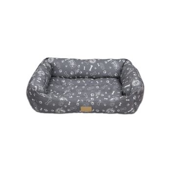 Cama Para Perros De Poliester Interior De Fibras De Algodon 80x60 Cm