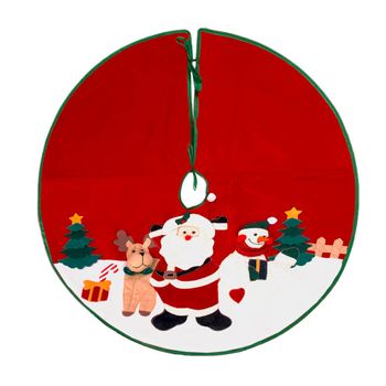 Faldon Para Pie De Arbol De Navidad, Ø106 Cm, Paño, Papa Noel