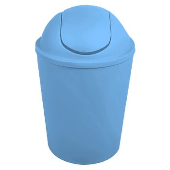 Cubo De Basura Con Tapa Basculante De Plastico 5,5l Ø15x30 Cm