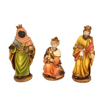Set De 3 Figuras Para Belen De Los Reyes Magos, Reyes A Pie ,9cm