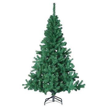 Elegante Arbol De Navidad Con Diseño Verde Clasico, Plastico, 150 Cm / 320 Puntas