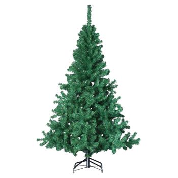 Elegante Arbol De Navidad Con Diseño Verde Clasico, Plastico, 180 Cm / 650 Puntas