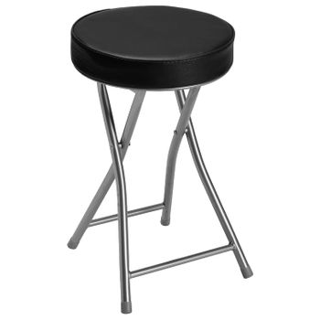 Taburete Alto De Bar Plegable De Metal Y Mdf Five Louna 51x52x97cm