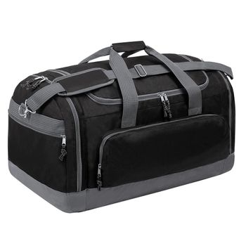 Bolso Multiusos De Gran Capacidad Compartimentos Con Cierre 65x34x33cm Negro