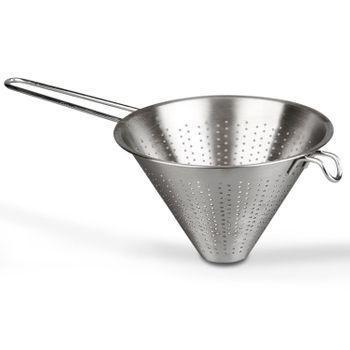 Escurridor/colador. Colador Con Mango Acero Inox 24 Cm. — Ferretería Roure  Juni