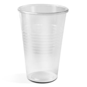 Vasos Litrona 25 Uds De Plastico Duro 1000cc 7,3x15,5 Cm Transparentes