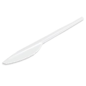 Cuchillo 100 Unidades De Plastico Libres De Bpa Blanco