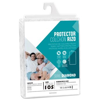 Protector De Colchón De Algodón Biorgánico De Rizo 105x190 /200 Cm con  Ofertas en Carrefour