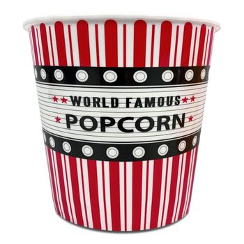 Cubo Palomitas, 2,8l, Plástico, 18x12,7x18cm, World Famous Popcorn