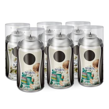 Pack 6 Ambientador Spray, 250 Ml, 6,5x14,5 Cm, Infantil