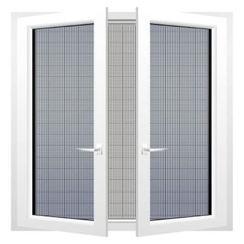 Mosquitera Ventana Ajustable, Blanco, Recortable, Adhesiva 100x100 Cm