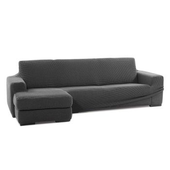 Funda Sofá Chaise Longue Niagara, Gris Oscuro, Brazo Corto Izquierdo