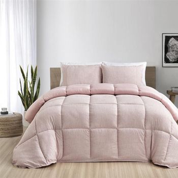 Edredón Nórdico 300gr Bicolor Reversible Cama 135/140cm Visón/ Beige  Donegal Collections con Ofertas en Carrefour