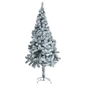 Arbol De Navidad, Plastico, Frondoso, 180 Cm, Nevado